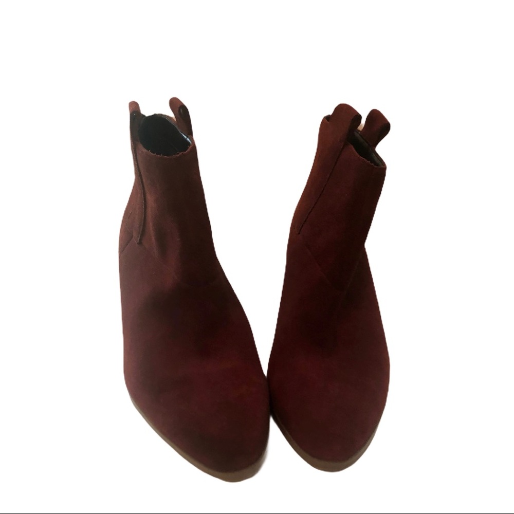 Merlot Sole Society Suede Ankle Booties (8)